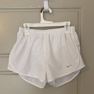 White Nike Running Athletic Short